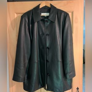 Liz Clairborne 100% Genuine Leather Jacket xl